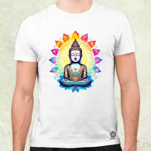 Pszichedelikus Buddha v1 férfi póló