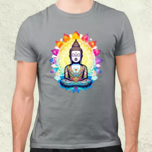 Pszichedelikus Buddha v1 férfi póló