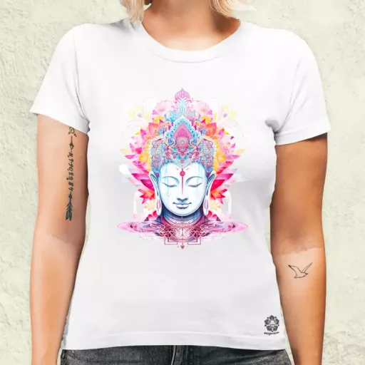 Pszichedelikus Buddha v10 női póló