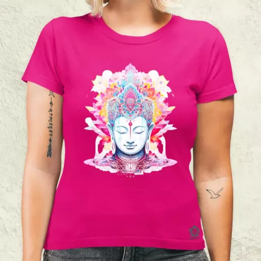 Pszichedelikus Buddha v10 női póló