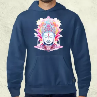Pszichedelikus Buddha v10 férfi pulóver