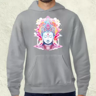 Pszichedelikus Buddha v10 férfi pulóver