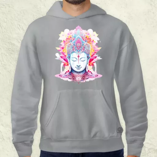 Pszichedelikus Buddha v10 férfi pulóver