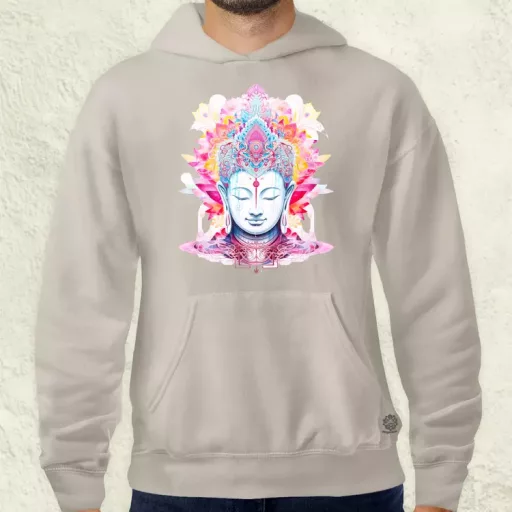 Pszichedelikus Buddha v10 férfi pulóver