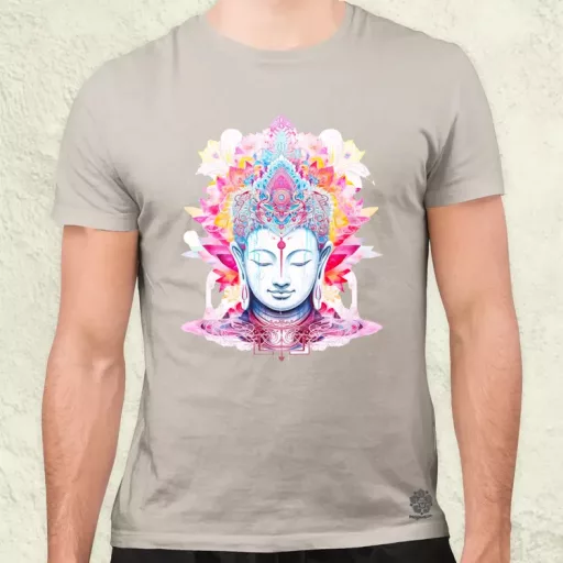 Pszichedelikus Buddha v10 férfi póló