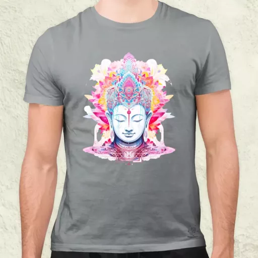 Pszichedelikus Buddha v10 férfi póló
