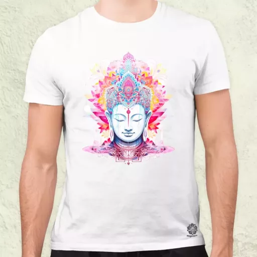Pszichedelikus Buddha v10 férfi póló