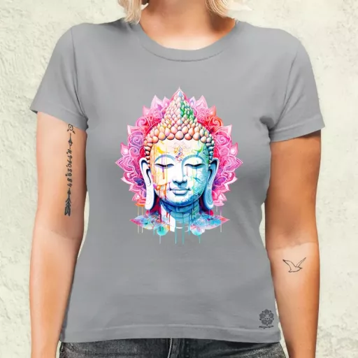 Pszichedelikus Buddha v11 női póló