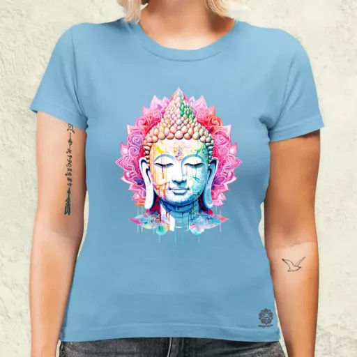 Pszichedelikus Buddha v11 női póló