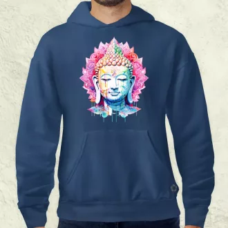 Pszichedelikus Buddha v11 férfi pulóver