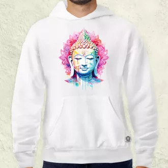 Pszichedelikus Buddha v11 férfi pulóver