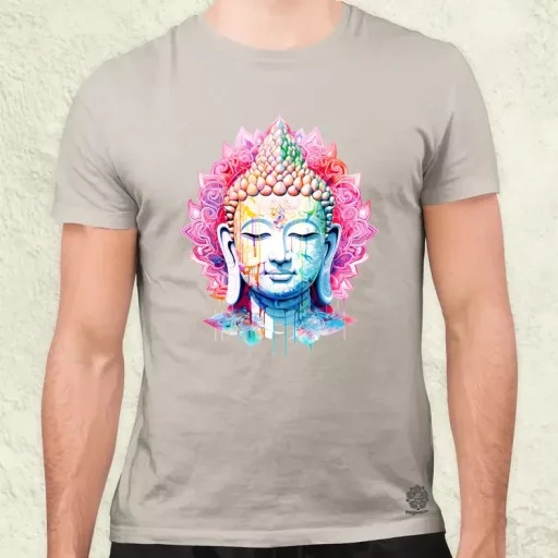 Pszichedelikus Buddha v11 férfi póló