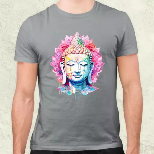 Pszichedelikus Buddha v11 férfi póló