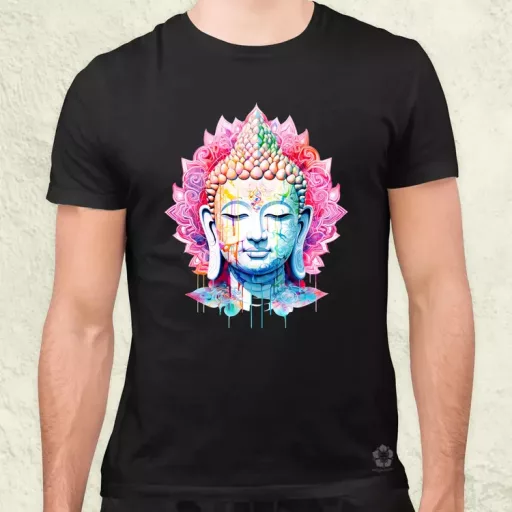 Pszichedelikus Buddha v11 férfi póló