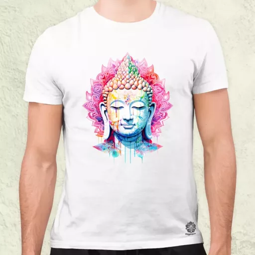 Pszichedelikus Buddha v11 férfi póló