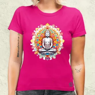 Pszichedelikus Buddha v13 női póló