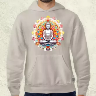 Pszichedelikus Buddha v13 férfi pulóver