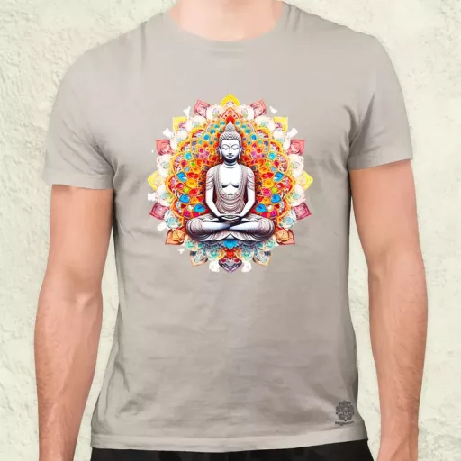 Pszichedelikus Buddha v13 férfi póló