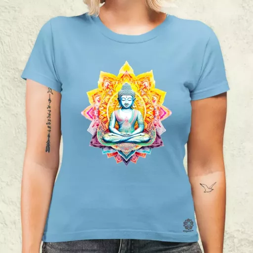Pszichedelikus Buddha v3 női póló