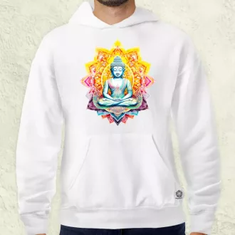 Pszichedelikus Buddha v3 férfi pulóver