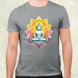 Pszichedelikus Buddha v3 férfi póló