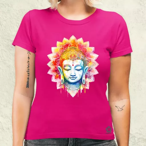 Pszichedelikus Buddha v5 női póló