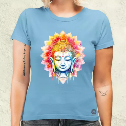 Pszichedelikus Buddha v5 női póló