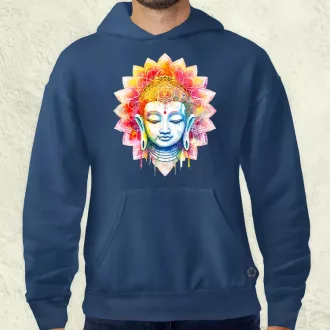 Pszichedelikus Buddha v5 férfi pulóver