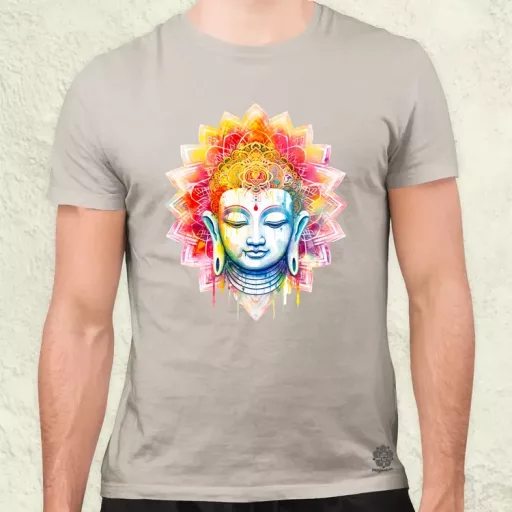 Pszichedelikus Buddha v5 férfi póló