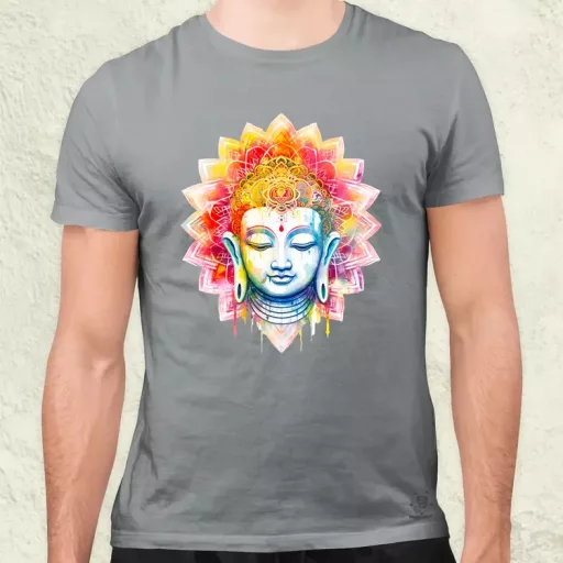 Pszichedelikus Buddha v5 férfi póló
