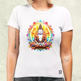 Pszichedelikus Buddha v9 női póló