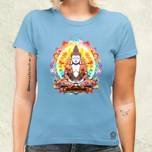 Pszichedelikus Buddha v9 női póló
