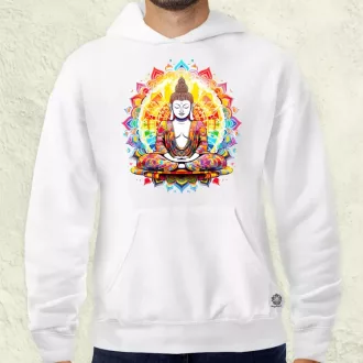 Pszichedelikus Buddha v9 férfi pulóver