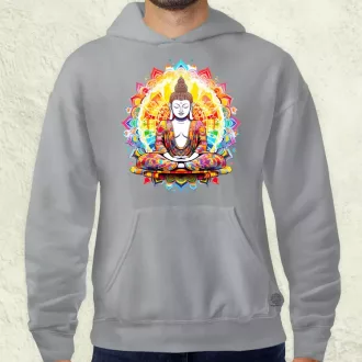 Pszichedelikus Buddha v9 férfi pulóver