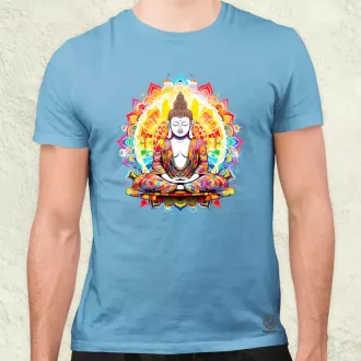 Pszichedelikus Buddha v9 férfi póló