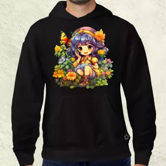 Varázslatos anime lány v2 férfi pulóver