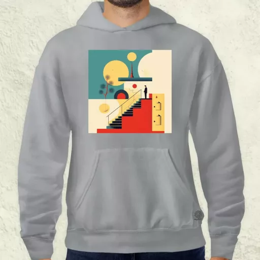 Világunk absztrakt v2 férfi pulóver