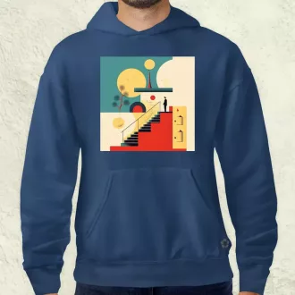 Világunk absztrakt v2 férfi pulóver