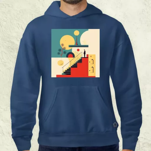 Világunk absztrakt v2 férfi pulóver