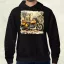 Vintage kollázs motor férfi pulóver